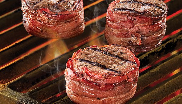 Black River beef medallions on grill