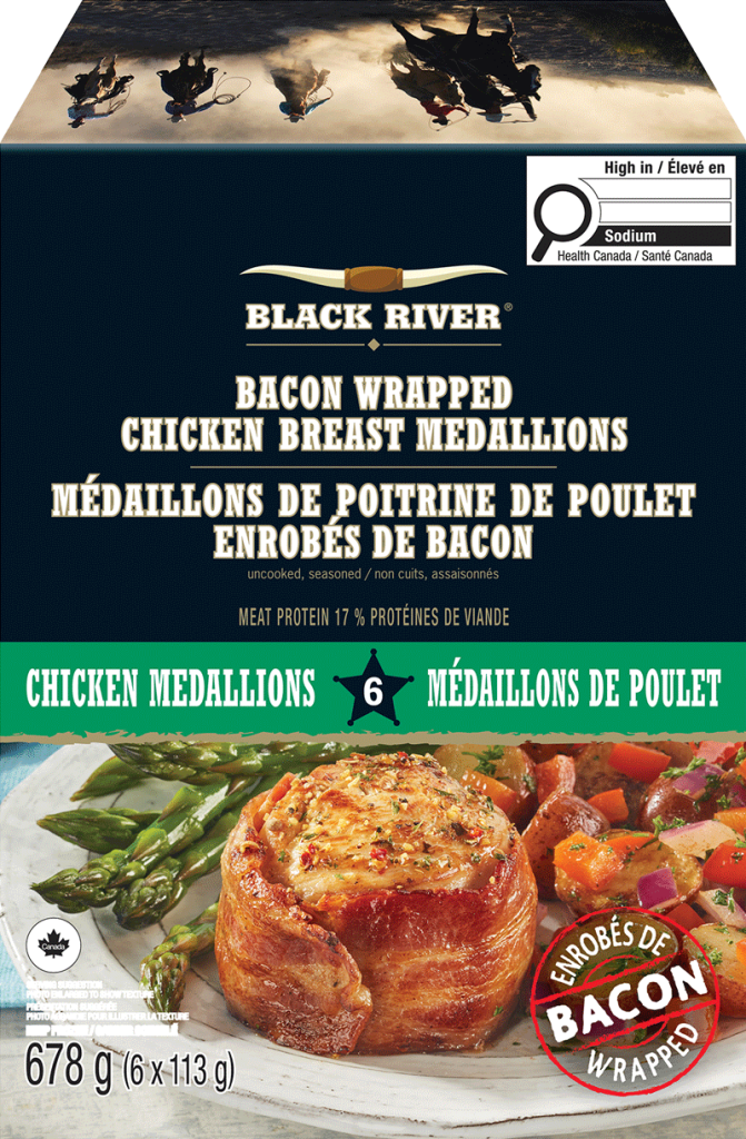 Black River Chicken Breast Medallions Wrapped in Bacon